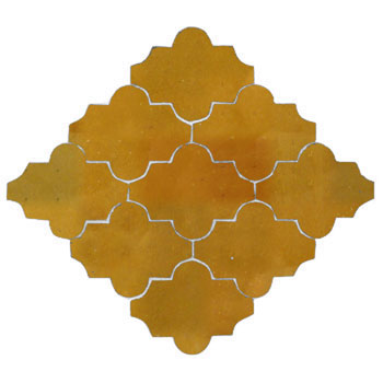 Mosaic House Moroccan tile Tribeca C 8 Ochre  solid zellige, mosaic, zellij, field, pattern, glaze arabesques, classic 